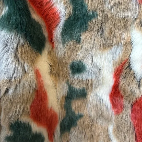 Hot & Delicious Colorful Faux Fur Jacket large - Picture 9 of 16